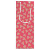 スイカ・ピンク ワインギフトバッグ (正面)