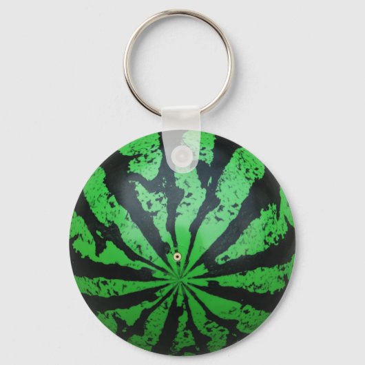 スイカ・フットボール/サッカーボール キーホルダー (正面)