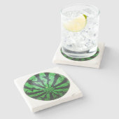 スイカ・フットボール/サッカーボール ストーンコースター (横)