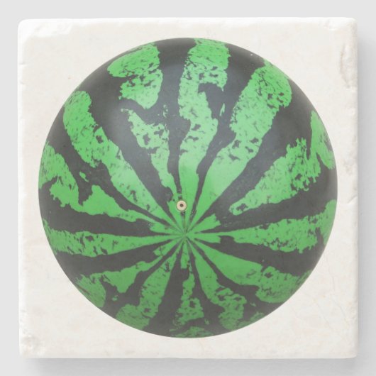 スイカ・フットボール/サッカーボール ストーンコースター (正面)