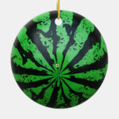 スイカ・フットボール/サッカーボール セラミックオーナメント (裏面)