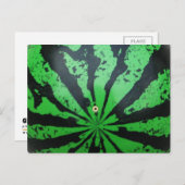 スイカ・フットボール/サッカーボール ポストカード (正面/裏面)