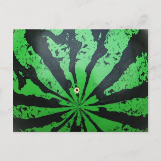 スイカ・フットボール/サッカーボール ポストカード (正面)