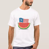 スイカ フラグ アメリカ Tシャツ (正面)