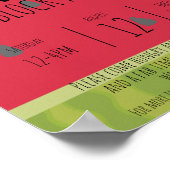 スイカ・ブロック夏パーティー地区 ポスター (角)