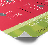 スイカ・ブロック夏パーティー地区 ポスター (角)