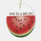 スイカ・プン・クリパーソナライズされたスマス セラミックオーナメント (左)
