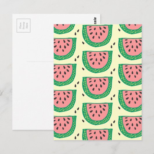 スイカ ポストカード (正面/裏面)