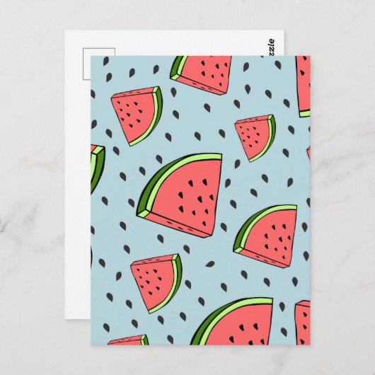 スイカ ポストカード (正面/裏面)