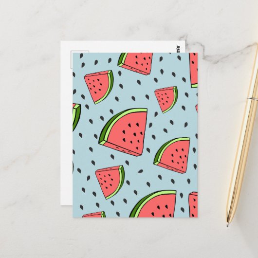 スイカ ポストカード (正面/裏面インサイチュ)