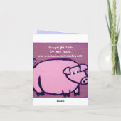 スイカ、メッセージカードありがとう サンキューカード (裏面)