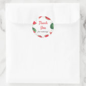 スイカ メロン サマー パーティー 感謝の気持ちのギフト お礼の品 ラウンドシール (バッグ)