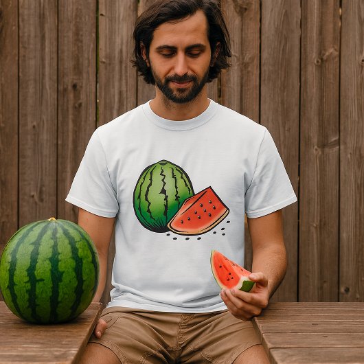 スイカ メンズTシャツ Tシャツ