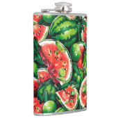 スイカ、ライム、スイカ離れのライム、小さなメロンf フラスク (右)