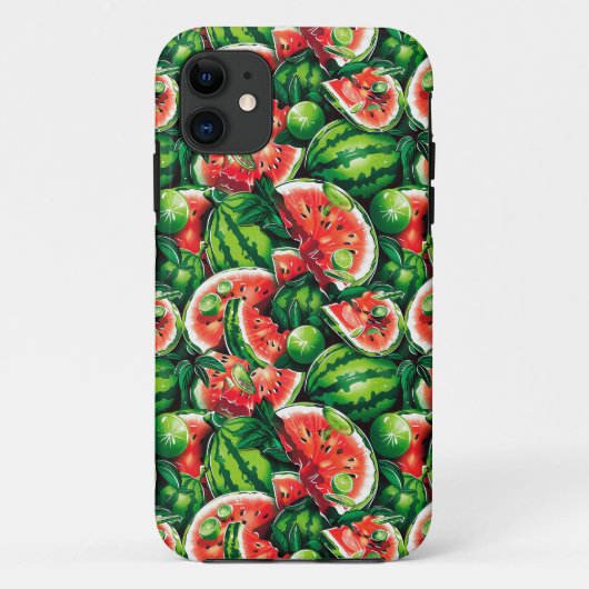 スイカ、ライム、スイカ離れのライム、小さなメロンf Case-Mate iPhoneケース (裏面)