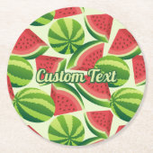 スイカ ラウンドペーパーコースター (正面)