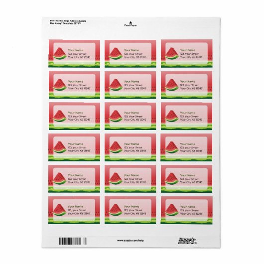 スイカ ラベル (フルシート)