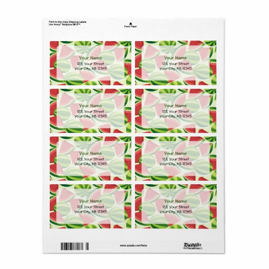 スイカ ラベル (フルシート)