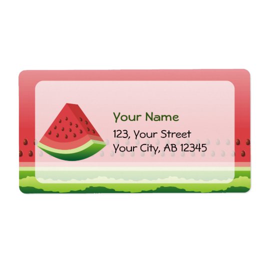 スイカ ラベル (正面)