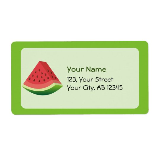 スイカ ラベル (正面)