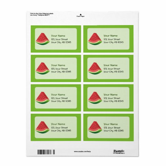 スイカ ラベル (フルシート)