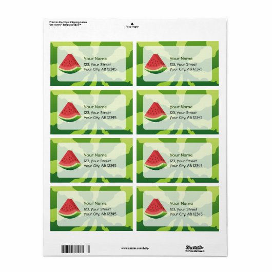 スイカ ラベル (フルシート)