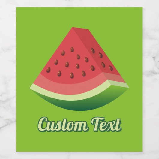 スイカ ワインラベル (シングルラベル)