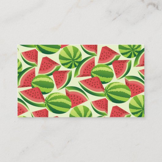 スイカ 名刺 (裏面)