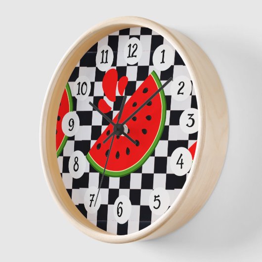 スイカ 壁時計 (傾斜)