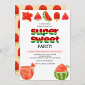 スイカ | 夏の祝い 招待状 (正面/裏面)