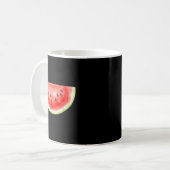 スイカ 夏 水彩 フルーツ スライス ジューシー コーヒーマグカップ (正面左)