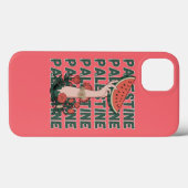 スイカ、花、パレスチナの文字 Repeat Case-Mate iPhoneケース (裏面 (横))