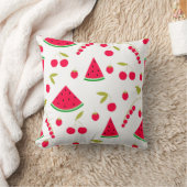 スイカ、赤スイカ クッション (ブランケット)