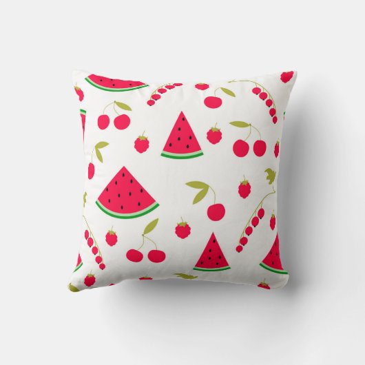 スイカ、赤スイカ クッション (裏面)