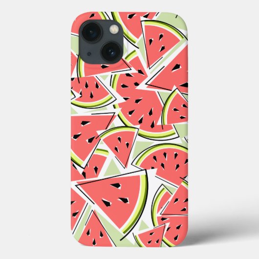 スイカ iPadケース グリーン Case-Mate iPhoneケース (裏面)