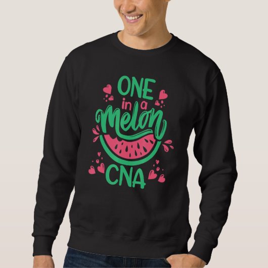 スイカOne In A Melon CNA認定ナースAssi スウェットシャツ (正面)