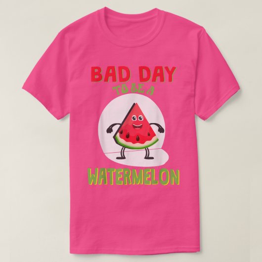 スイカTシャツが苦手な日 Tシャツ (デザイン正面)