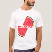 スイカTシャツ Bangaranga テキスト Tシャツ (正面)