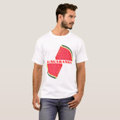 スイカTシャツ Bangaranga テキスト Tシャツ (正面フル)
