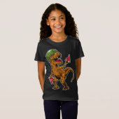 スイカT -レックス恐竜スイカ愛好家 Tシャツ (正面フル)