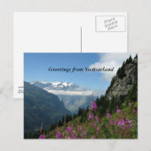 スイスからの挨拶 ポストカード (正面/裏面)