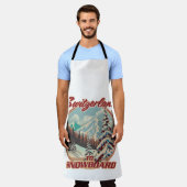 スイスからスノーボード エプロン (着用した状態)