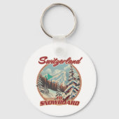 スイスからスノーボード キーホルダー (裏面)