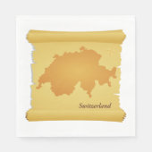 スイスが議会に出席している スタンダードランチョンナプキン (正面)