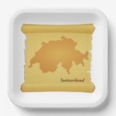 スイスが議会に出席している ペーパープレート (正面)