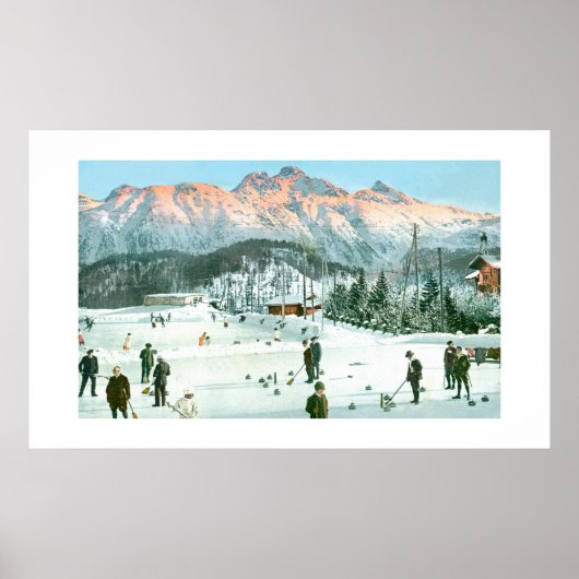 スイスでのカーリング ポスター (正面)