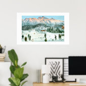 スイスでのカーリング ポスター (ホームオフィス)