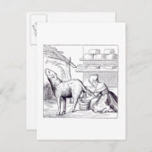 スイスでのチーズ製造 ポストカード (正面/裏面)