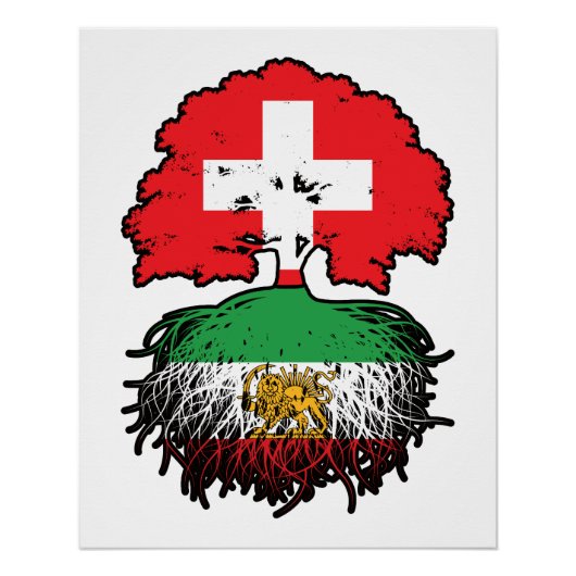 スイスで育ったイランのルーツ ライオンと太陽 ポスター (正面)