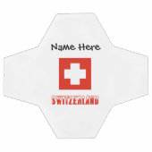 スイスとスイス国旗のカスタマイズ商品 サッカーボール (フラット)